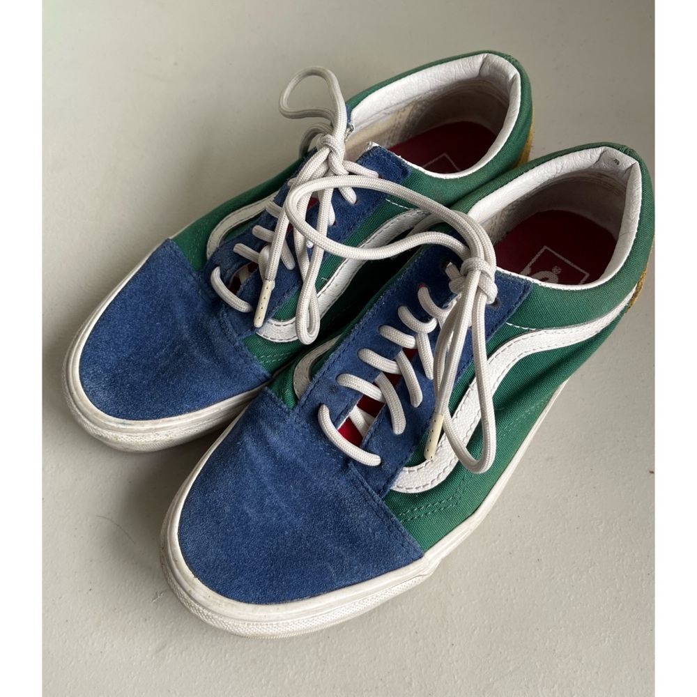 Vans Yacht Club Multicolored Suede Shoes Men’s Size 6 Women’s Size 7.5